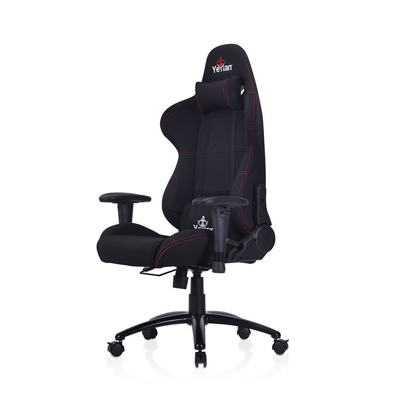 Yeyian YFC-GCEF-01-RD silla para videojuegos Silla universal para juegos asiento acolchado Negro, Rojo, 150 kg, respaldo