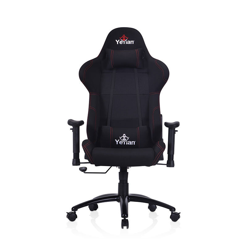 Yeyian YFC-GCEF-01-RD silla para videojuegos Silla universal para juegos asiento acolchado Negro, Rojo, 150 kg, respaldo