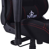 Yeyian YFC-GCEF-01-RD silla para videojuegos Silla universal para juegos asiento acolchado Negro, Rojo, 150 kg, respaldo