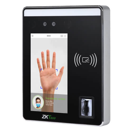 ZKTeco SpeedFace-H5L[P] Terminal de reconocimiento facial Plata, SpeedFace - H5L [P]