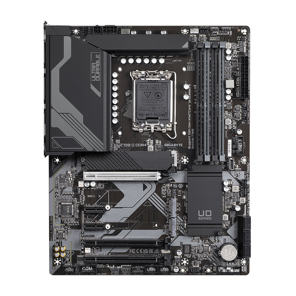 GIGABYTE Z790 D DDR4 Placa base - Compatible con procesadores Intel Core 14th Gen CPUs, 16+1+1 Phases Digital VRM, up to 5333MHz DDR4 (OC), 3xPCIe 4.0 M.2, 2.5GbE LAN, USB 3.2 Gen 2x2 placas base Intel LGA 1700 LGA 1700 128 GB