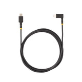 StarTech.com Cable de 2m USB-C a Lightning - Cable USB 2.0 a Lightning Acodado - Cable USB Tipo C a Lightning - Cable de Carga - Cable Lightning con Certificación MFi para iPhone Cable Negro 2 m USB C Lightning