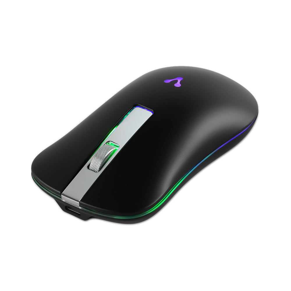 Vorago MO-305 ratón Oficina Ambidiestro RF inalámbrico Óptico 1600 DPI, Negro
