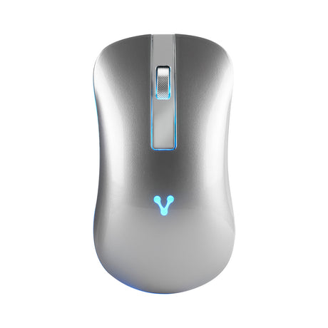 Vorago MO-305 ratón Oficina Ambidiestro RF inalámbrico Óptico 1600 DPI, Plata