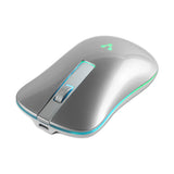 Vorago MO-305 ratón Oficina Ambidiestro RF inalámbrico Óptico 1600 DPI, Plata