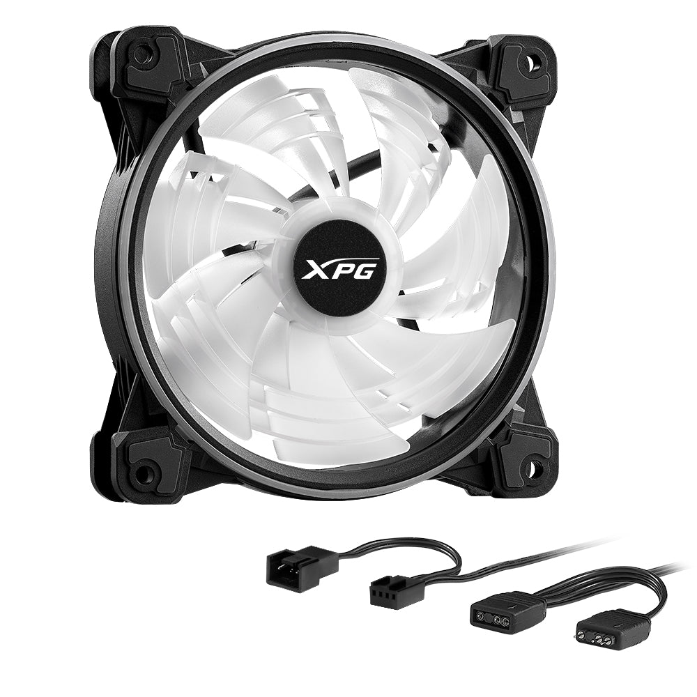 XPG HURRICANE120ARGBPWM-BKCWW sistemas de refrigeración para ordenadores Carcasa del ordenador Ventilador 12 mm 600 RPM