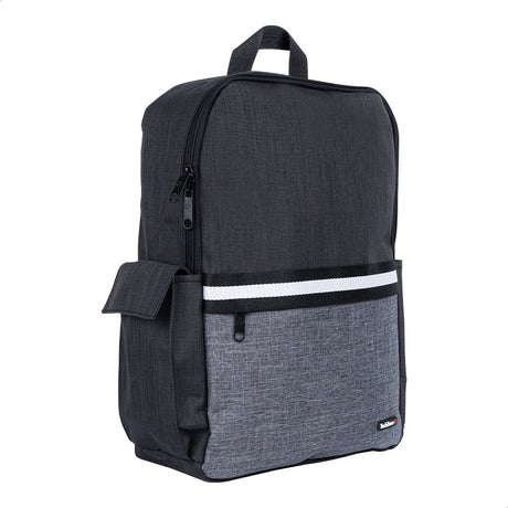 TechZone TZ21LBP01-A mochila Mochila casual Negro, Gris Nylon, Poliéster, Compartimento del portátil
