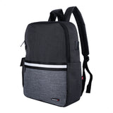 TechZone TZ21LBP01-A mochila Mochila casual Negro, Gris Nylon, Poliéster, Compartimento del portátil