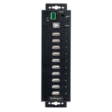 StarTech.com Hub Concentrador USB 2.0 de 10 Puertos - Hub USB Resistente con Protección de ESD de Nivel 4 - de Escritorio, Pared, DIN - con Puertos Bloqueables - Ladrón USB hubs de interfaz USB 2.0 Type-B USB 2.0 10 10