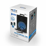 Misik MB180 altavoz portátil y para fiesta 5000 W, Inalámbrico y alámbrico, Integrado, Corriente alterna