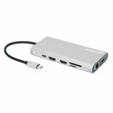 Manhattan Docking Station USB-C para Triple Monitor Laptop Alámbrico USB 3.2 Gen 1 (3.1 Gen 1) Type-C 4 2