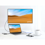 Manhattan Docking Station USB-C para Triple Monitor Laptop Alámbrico USB 3.2 Gen 1 (3.1 Gen 1) Type-C 4 2