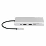 Manhattan Docking Station USB-C para Triple Monitor Laptop Alámbrico USB 3.2 Gen 1 (3.1 Gen 1) Type-C 4 2