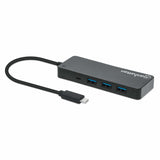 Manhattan 168410 hubs de interfaz USB Tipo C USB 3.2 Gen 1 (3.1 Gen 1) Type-A 1 7