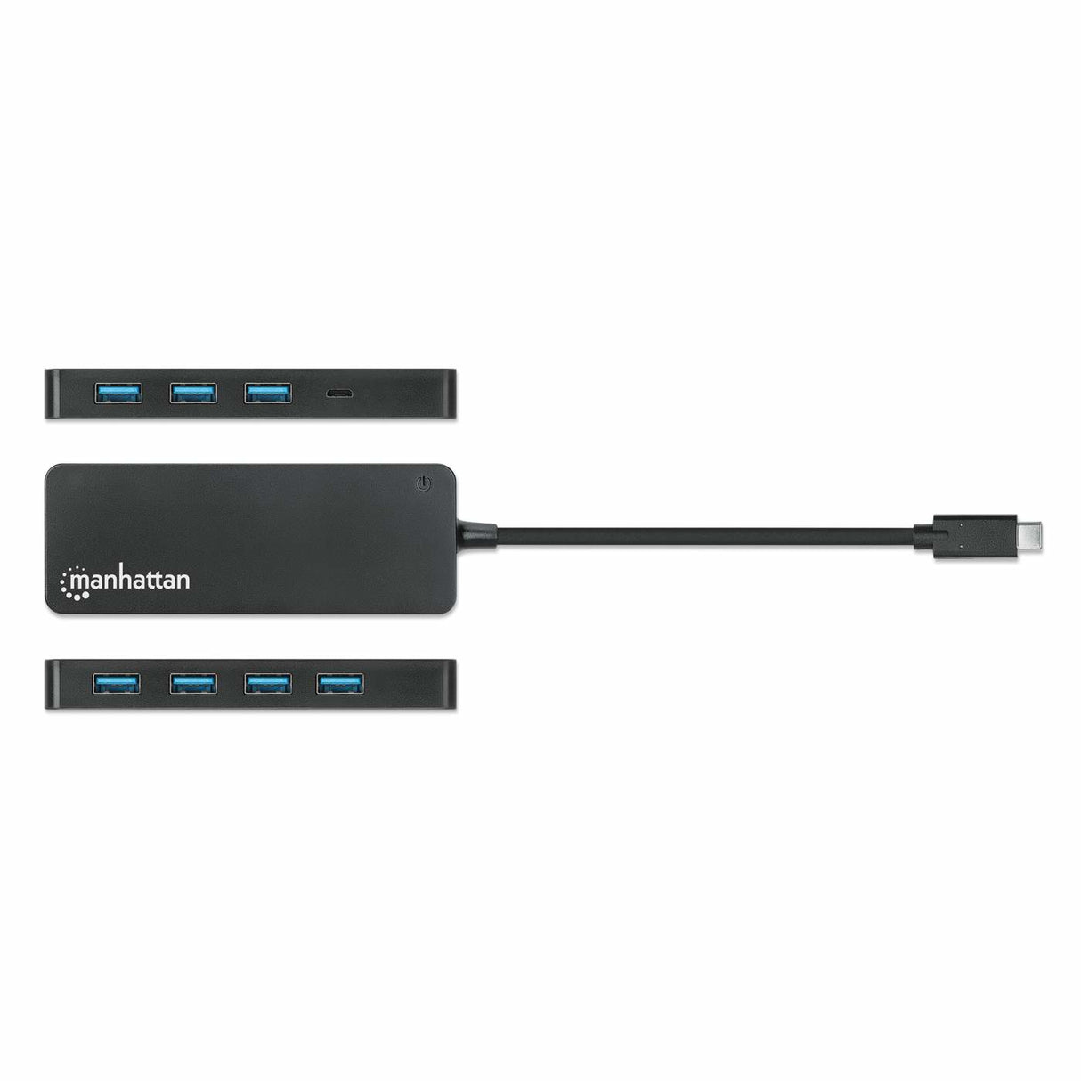 Manhattan 168410 hubs de interfaz USB Tipo C USB 3.2 Gen 1 (3.1 Gen 1) Type-A 1 7