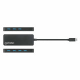 Manhattan 168410 hubs de interfaz USB Tipo C USB 3.2 Gen 1 (3.1 Gen 1) Type-A 1 7