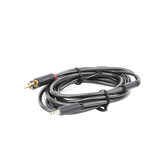 Cable Adaptador de 3.5mm Macho a 2 RCA Macho / 3 Metros (9.84 Pies) / Color Gris / Blindaje Múltiple / ABS / Alta Calidad