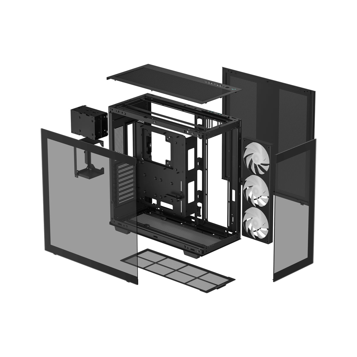 DeepCool CH780 carcasas ordenador Torre PC Negro ATX, EATX, micro ATX, Mini-ATX