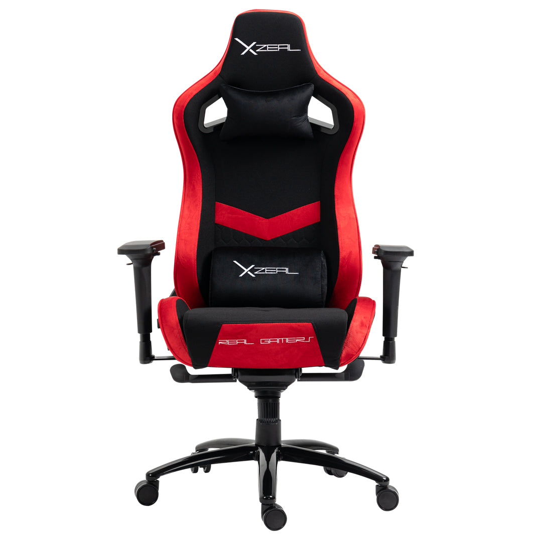 XZEAL XZSLT50 Silla para videojuegos universal Asiento acolchado Negro, Rojo
