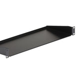 StarTech.com Bandeja Estante Fijo Voladizo Universal 1U de 19" Pulgadas para Rack Armario de Servidores - en Acero - Capacidad de 15kg - 7" (180mm) de Profundidad - Negro Rack Estantería Negro Acero 15 kg