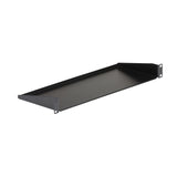 StarTech.com Bandeja Estante Fijo Voladizo Universal 1U de 19" Pulgadas para Rack Armario de Servidores - en Acero - Capacidad de 15kg - 7" (180mm) de Profundidad - Negro Rack Estantería Negro Acero 15 kg