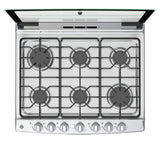 Whirlpool WF7419D estufa Independiente Gas licuado del petróleo (LPG) Gris