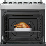 Whirlpool WF7419D estufa Independiente Gas licuado del petróleo (LPG) Gris
