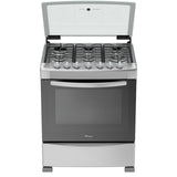 Whirlpool WF7419D estufa Independiente Gas licuado del petróleo (LPG) Gris