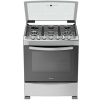 Whirlpool WF7419D estufa Independiente Gas licuado del petróleo (LPG) Gris