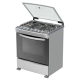 Whirlpool WF7419D estufa Independiente Gas licuado del petróleo (LPG) Gris