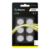Steren BAT-CR2032/6 pila doméstica Batería de un solo uso Litio