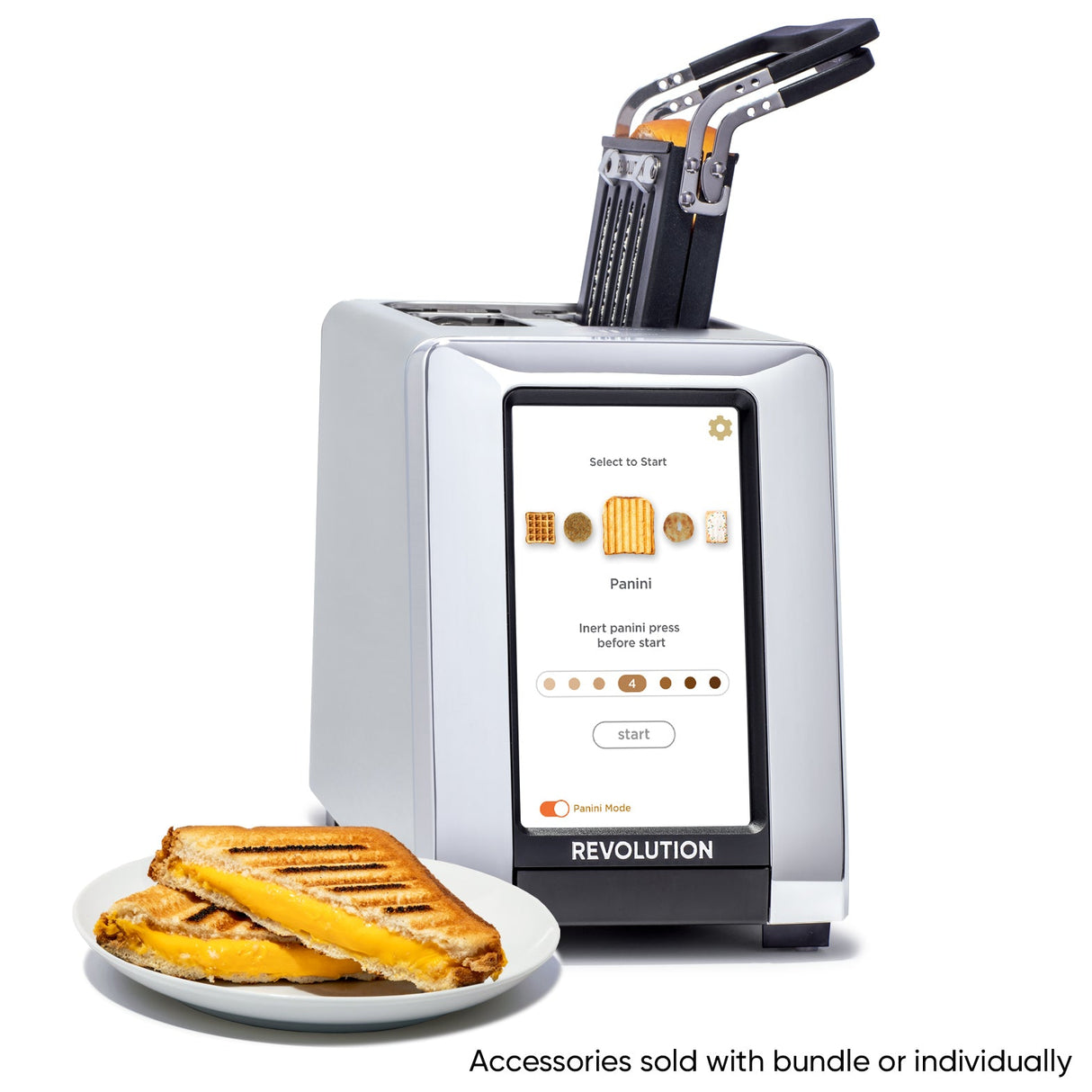 Revolution Cooking InstaGLO R180 3 2 rebanada(s) 1500 W Acero, Botones, 120 V, 116.5 mm