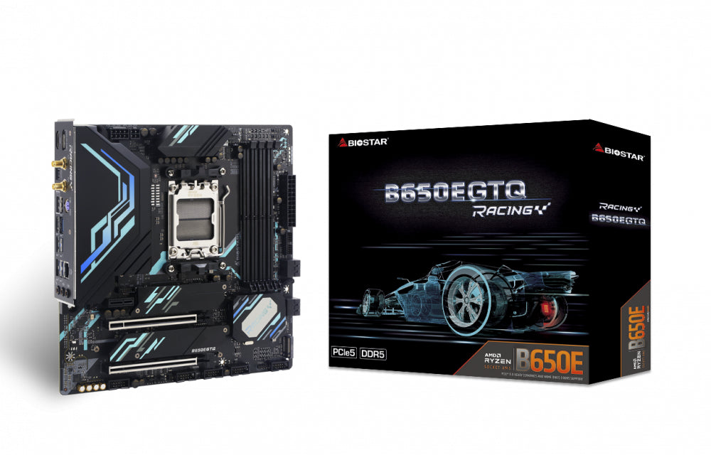 Biostar B650EGTQ placa base AMD B650 Express Zócalo AM5 micro ATX