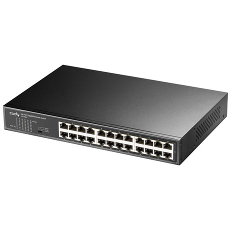 Cudy GS1024 dispositivo de redes Gigabit Ethernet (10/100/1000) Negro, Montaje en rack
