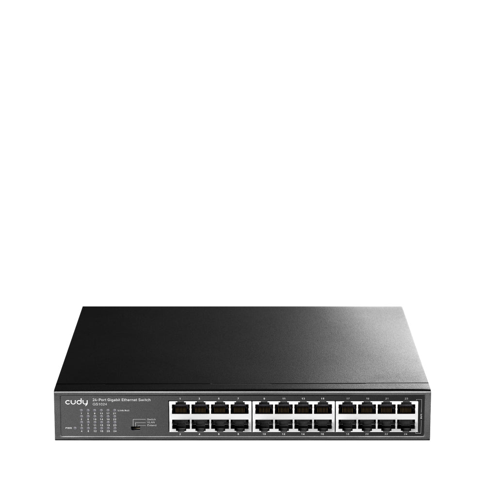 Cudy GS1024 dispositivo de redes Gigabit Ethernet (10/100/1000) Negro, Montaje en rack
