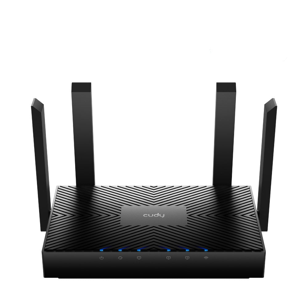 Cudy WR3000 router inalámbrico Gigabit Ethernet Doble banda (2,4 GHz / 5 GHz) Negro, Wi-Fi 6 (802.11ax), Router de mesa