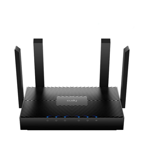 Cudy WR3000 router inalámbrico Gigabit Ethernet Doble banda (2,4 GHz / 5 GHz) Negro, Wi-Fi 6 (802.11ax), Router de mesa