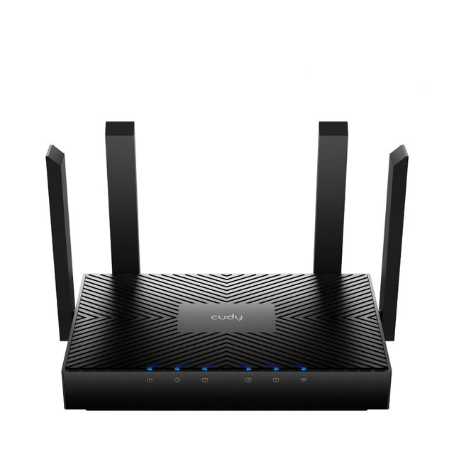 Cudy WR3000 router inalámbrico Gigabit Ethernet Doble banda (2,4 GHz / 5 GHz) Negro, Wi-Fi 6 (802.11ax), Router de mesa