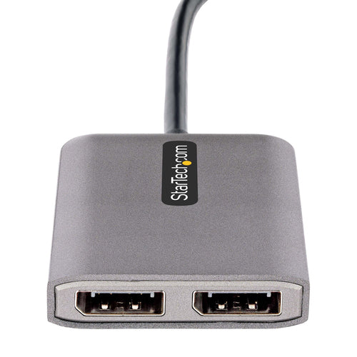 StarTech.com Adaptador USB-C a DisplayPort 1.4 Doble - Hub MST USB C Multi Monitor - Divisor Multiplicador DP Doble 5K 6
