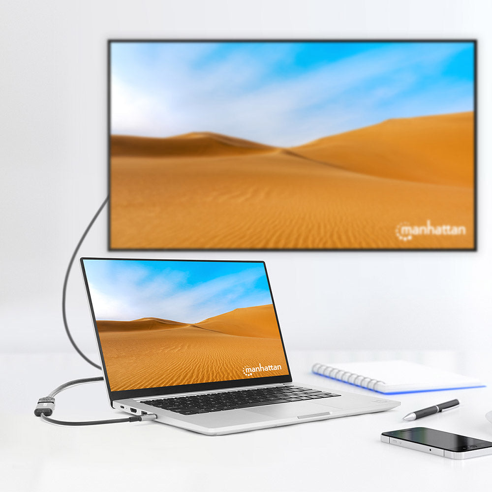 Manhattan 153706 Cable Derecho Derecho 0,15 m USB Tipo C