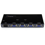 StarTech.com ST124PRO divisores de vídeo VGA 4x VGA 4 Negro