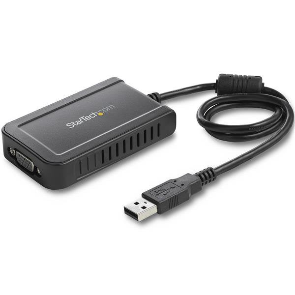 StarTech.com Adaptador de Vídeo Externo USB a VGA - Tarjeta Gráfica Externa Cable - 1920x1200 adaptadores gráficos usb USB tipo A 2.0 1 Si
