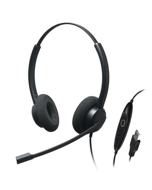 CRYSTAL SR2732, Diadema clásica, accesible, control mute y vol, USB (Binaural)