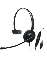CRYSTAL SR2731, Diadema clásica, accesible, control mute y vol, USB (Monoaural)