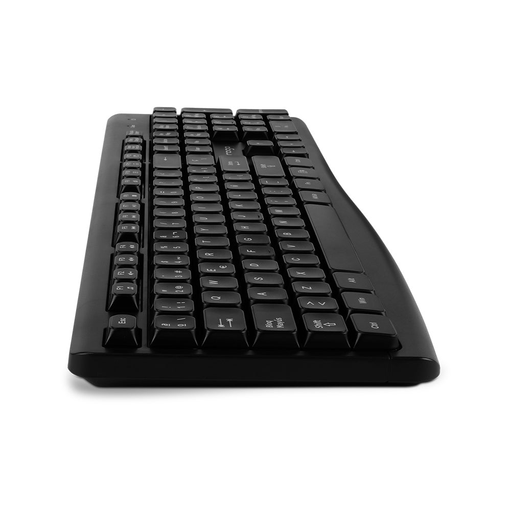 Vorago KM-200 V2 teclado Universal RF inalámbrico QWERTY Español Negro, Tamaño completo (100%)