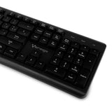 Vorago KM-200 V2 teclado Universal RF inalámbrico QWERTY Español Negro, Tamaño completo (100%)
