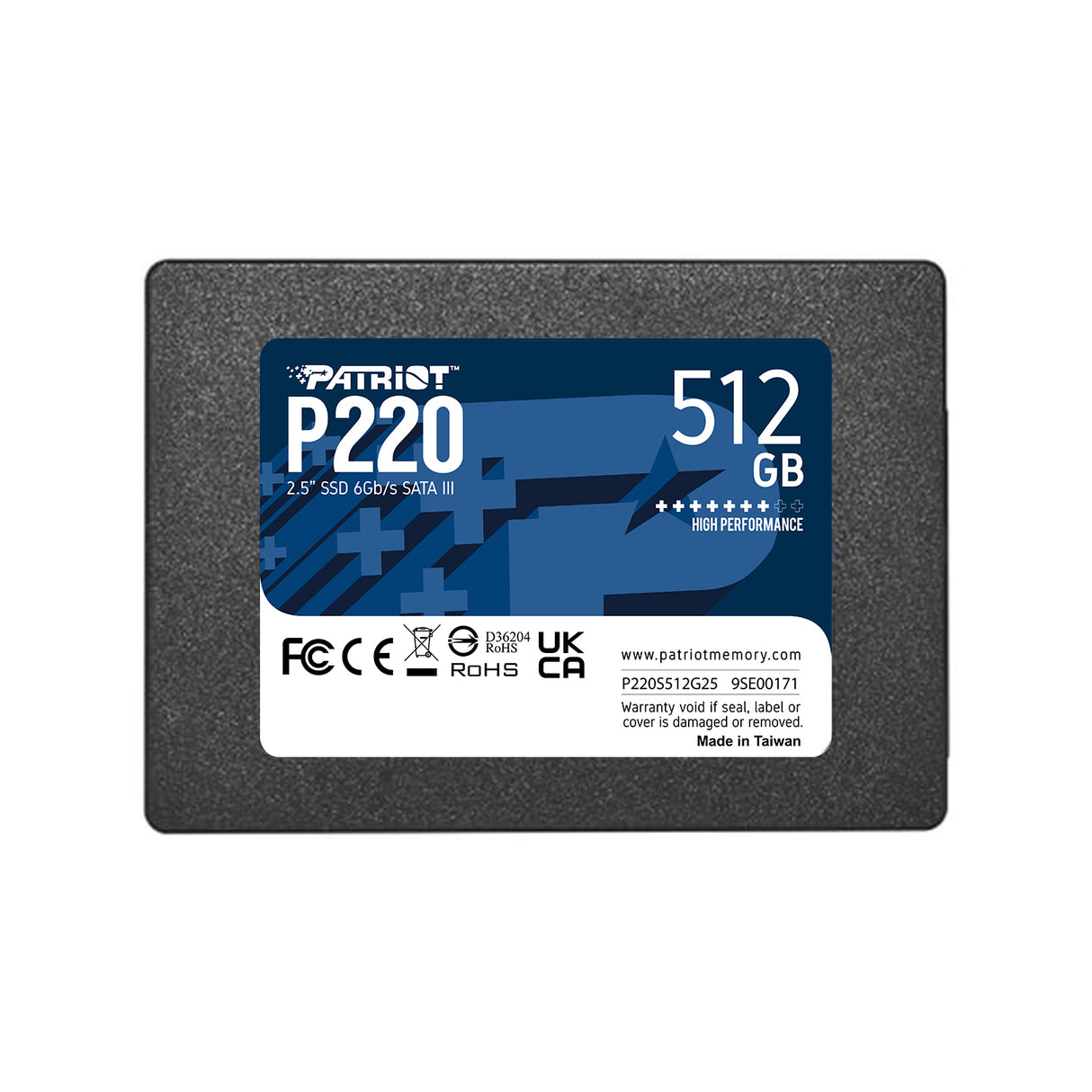 Patriot Memory P220 512GB 2.5" Serial ATA III, P220S512G25 | Unidades internas de estado sólido
