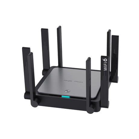 Ruijie Networks RG-EW3200GX PRO router inalámbrico Gigabit Ethernet Doble banda (2,4 GHz / 5 GHz) Negro, Wi-Fi 6 (802.11