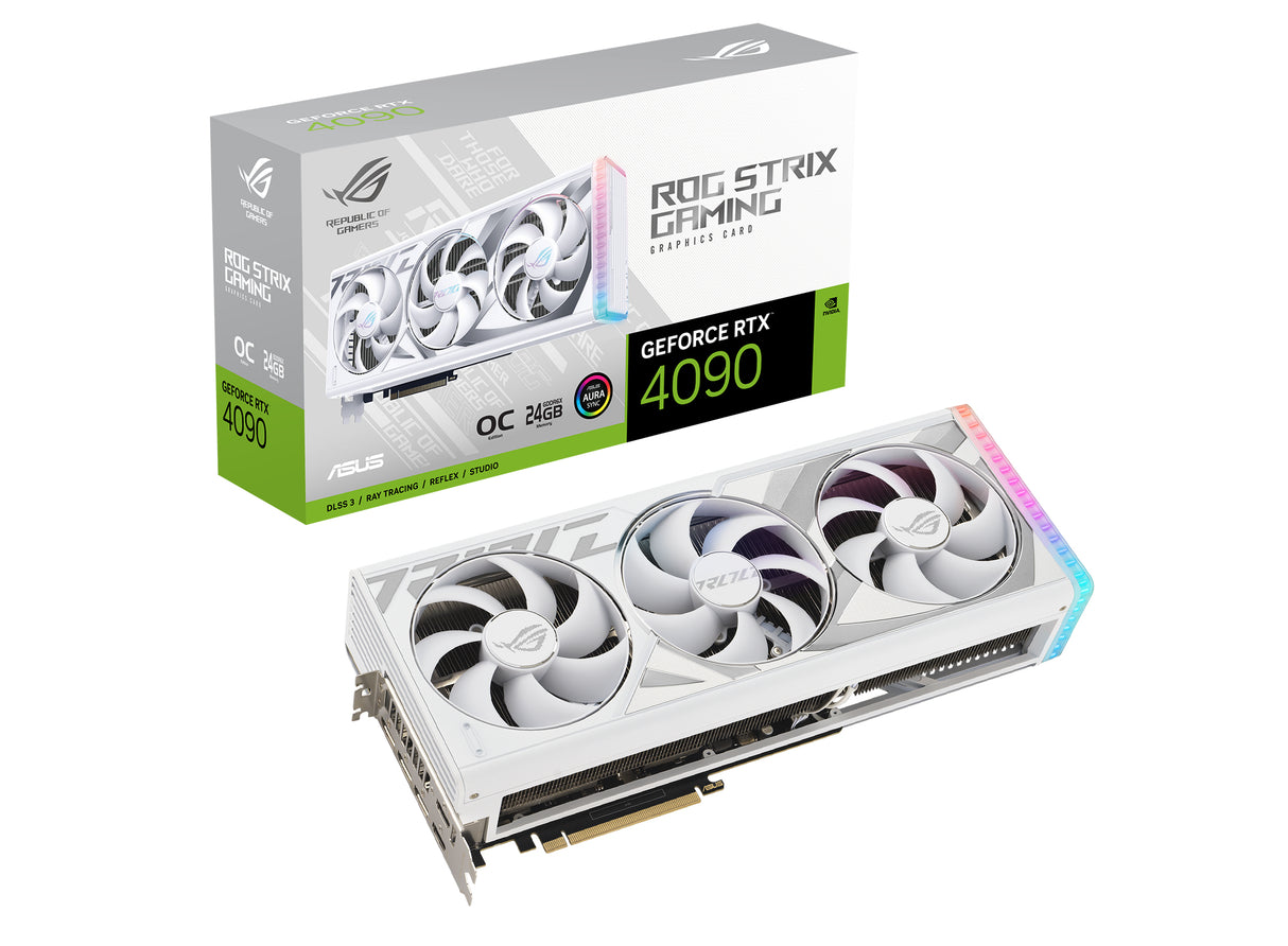 ASUS ROG-STRIX-RTX4090-O24G-WHITE tarjetas gráficas Si 16384 NVIDIA GeForce RTX 4090