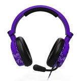 4Gamers C6-100 Audífonos Alámbrico Diadema Juego Negro, Púrpura, C6-100CAMO-PUR4G